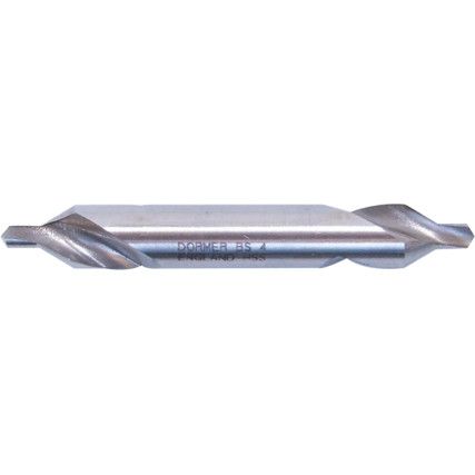 A225, Centre Drill, BS4, 1/8in. x 5/16in., High Speed Steel, Uncoated