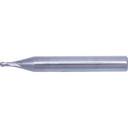 Series 53, Short Slot Drill, 2mm, 2fl, Plain Round Shank, Carbide, Uncoated