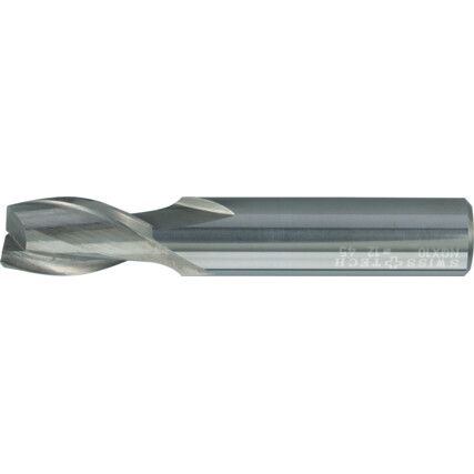 Series 48, Short Slot Drill, 6.5mm, 3fl, Plain Round Shank, Carbide, Uncoated