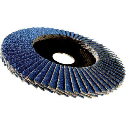 566A, Flap Disc, 65035, 125 x 22.23mm, Conical (Type 29), P80, Zirconia