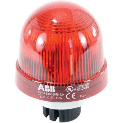Light Element, Signal Beacon, Flashing, With Integrated Xenon Tube, Red