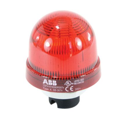 Light Element, Signal Beacon, Rotating, With Integrated LED, Red