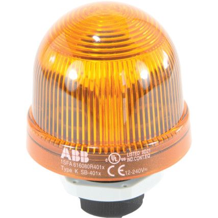 Light Element, Signal Beacon, Rotating, With Integrated LED, Yellow