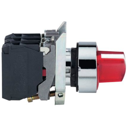 Harmony XB4 Red Complete Illuminated Selector Switch 24V