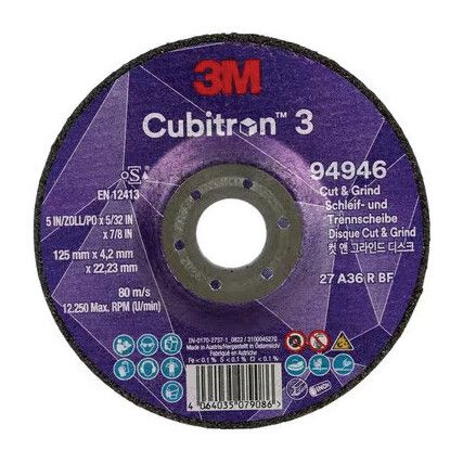 CUT & GRIND DISC 94946 36+T27125mmX4.2mmX22.23mm