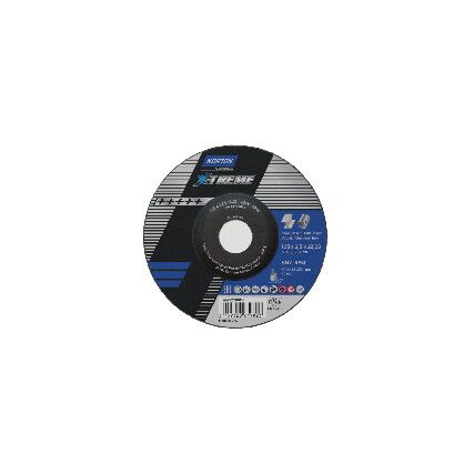 Cutting Disc, X-Treme, 36-Medium, 125 x 2.5 x 22.23 mm, Type 42, Aluminium Oxide