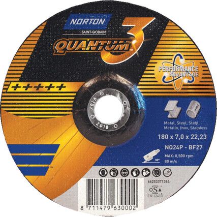 Cutting Disc, Quantum, 115 x 1 x 22 mm, Type 41, Ceramic