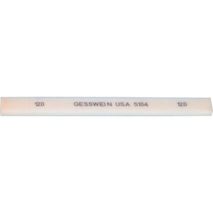 OT5102, Gesswein Stone, Square, Aluminium Oxide, 120 Grit, 6 x 6 x 150mm