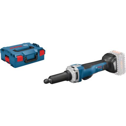 GGS 18 V-23 PLC Brushless Straight Grinder with Paddle Switch in L-Boxx, Body Only Version - No Batteries or Charger Supplied