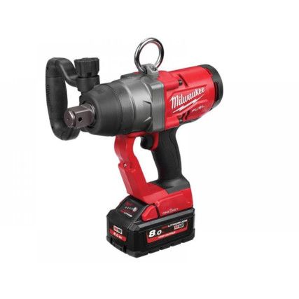 M18 ONEFHIWF1-802X Cordless Impact Wrench, 1in. Drive, 18V, Brushless, 2033Nm Max. Torque, 2 x 8.0Ah Batteries