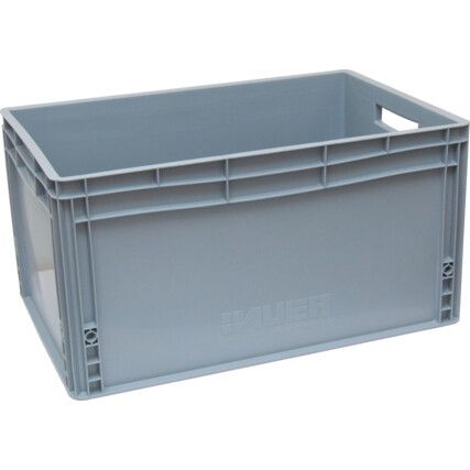 Euro Container, Plastic, Grey, 600x400x170mm