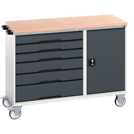 MAINTENANCE TROLLEY 6 DRAWER MPX TOP GREY/ANTHRACITE