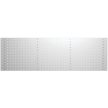 1.5m Horizontal Perfo Panel - Grey, W:1486mm x D:13mm x H:457mm