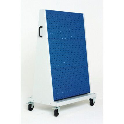 6 Panel Perfo Trolley - Light Grey/Blue