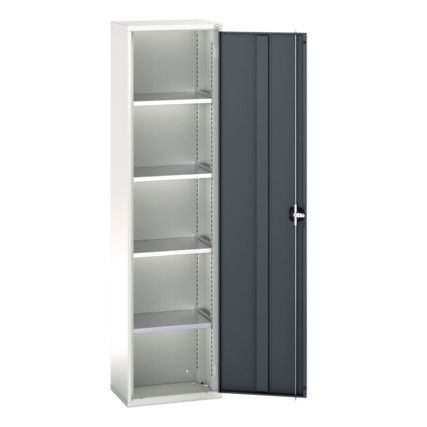Verso Storage Cabinet, Single Door, Anthracite Grey, 2000 x 525 x 350mm