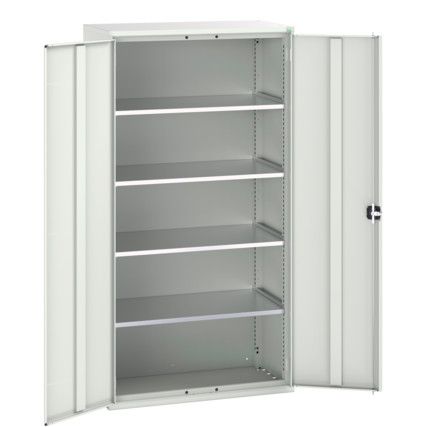 Verso Storage Cabinet, 2 Doors, Light Grey, 2000 x 1050 x 550mm