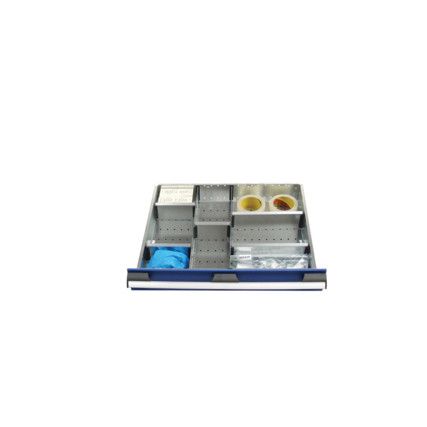 cubio, Divider Kit, Steel, Galvanised, 650x525x52mm, 8 Compartments