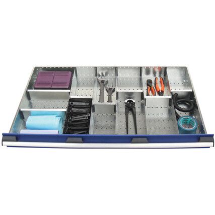 cubio, Divider Kit, Steel, Galvanised, 1050x650x52mm, 13 Compartments