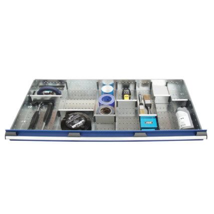 cubio, Divider Kit, Steel, Galvanised, 1300x650x75mm, 14 Compartments