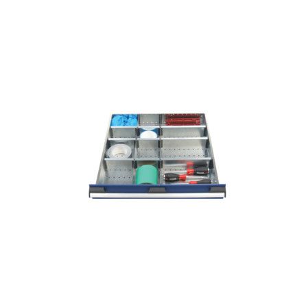 cubio, Divider Kit, Steel, Galvanised, 650x650x127mm, 12 Compartments