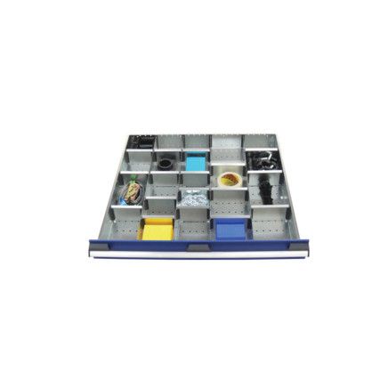 cubio, Divider Kit, Steel, Galvanised, 800x750x77mm, 22 Compartments