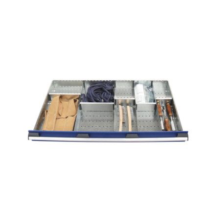 cubio, Divider Kit, Steel, Galvanised, 1050x650x127mm, 10 Compartments