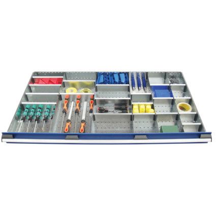 cubio, Divider Kit, Steel, Galvanised, 1300x750x52mm, 25 Compartments
