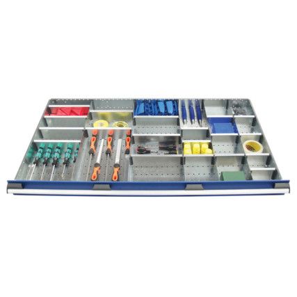 cubio, Divider Kit, Steel, Galvanised, 1300x750x77mm, 25 Compartments