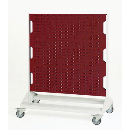 Louvre Panel Trolley, 1250mm x 1000mm x 550mm, Red & Grey