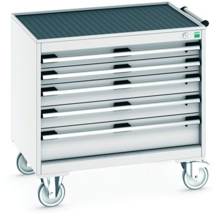 CUBIO SLR-86 MOBILE DRAWER CABINET WITH TOP TRAY & MAT-LIGHT GREY