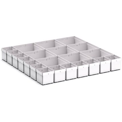 Draw Dividers For Use With 650 x 650 x 100mm Drawer, 22 Compartments