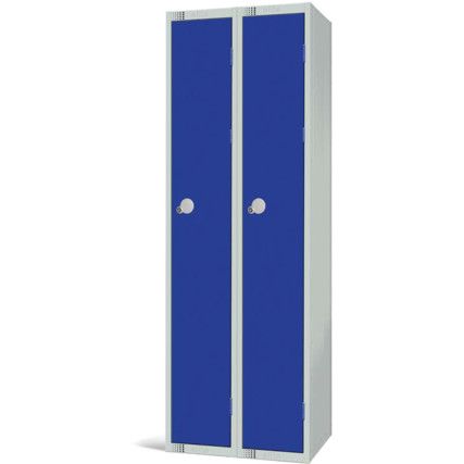 Compartment Locker, 2 Doors, Blue, 1800 x 600 x 450mm, Nest of 2