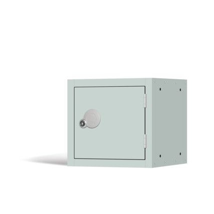 Cube Locker, Single Door, Mid Grey, 300 x 300 x 300mm