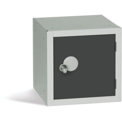 Cube Locker, Single Door, Dark Grey, 300 x 300 x 300mm