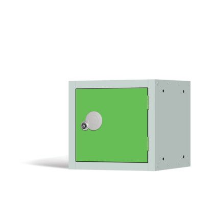 Cube Locker, Single Door, Green, 300 x 300 x 300mm