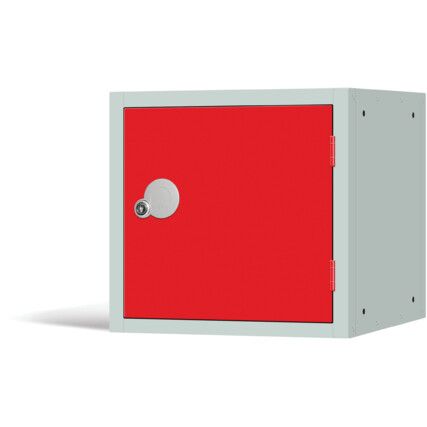 Cube Locker, Single Door, Red, 380 x 380 x 380mm
