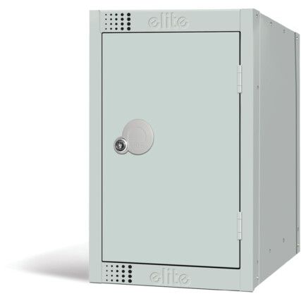 Quarto Locker, Single Door, Mid Grey, 512 x 300 x 450mm