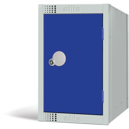 Quarto Locker, Single Door, Blue, 512 x 300 x 450mm