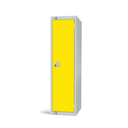 Low Height Locker, Single Door, Yellow, 1370 x 300 x 300mm