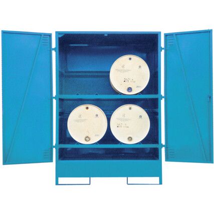 Drum Storage Cabinet, Steel, 1 Horizontal Drum Capacity