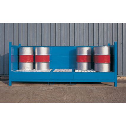 Drum Storage Cabinet, Steel, 8 Drum Capacity