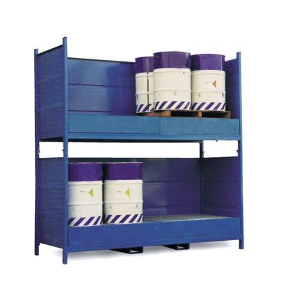 Drum Storage Cabinet, Steel, 16 Drum Capacity