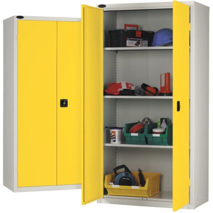 Storage Cabinet, 2 Doors, Yellow, 1780 x 915 x 460mm