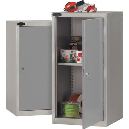 Storage Cabinet, Single Door, Silver, 890 x 460 x 460mm