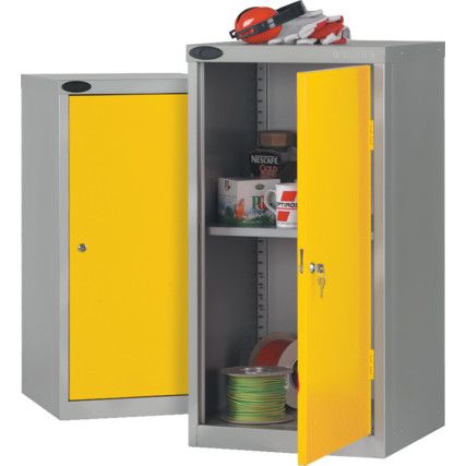 Storage Cabinet, Single Door, Yellow, 890 x 460 x 460mm