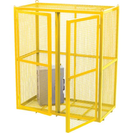 690x690x790mm SECURITY CAGE STATIC ENAMEL YELLOW 