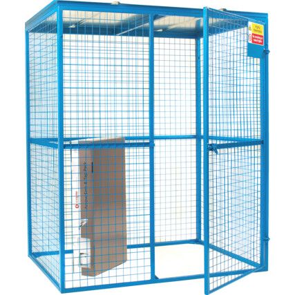 Security Cage, Blue, 1910 x 1580 x 1175mm