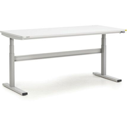 Height Adjustable Workbench, Grey, 1270mm x 1800mm x, 800mm
