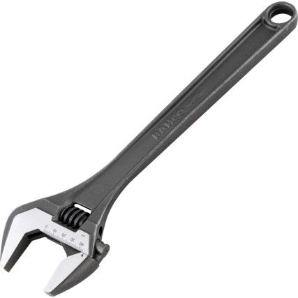 Adjustable Spanner, Alloy Steel, 15in./380mm Length, 44mm Jaw Capacity