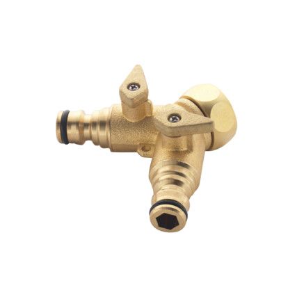 BWF14, Two Way Tap Connector, 3/4in.